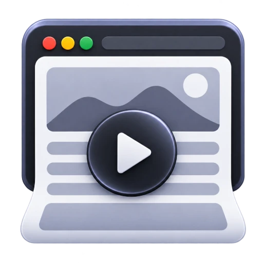 Website Scroll Video logo