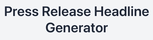 Press Release Headline Generator logo